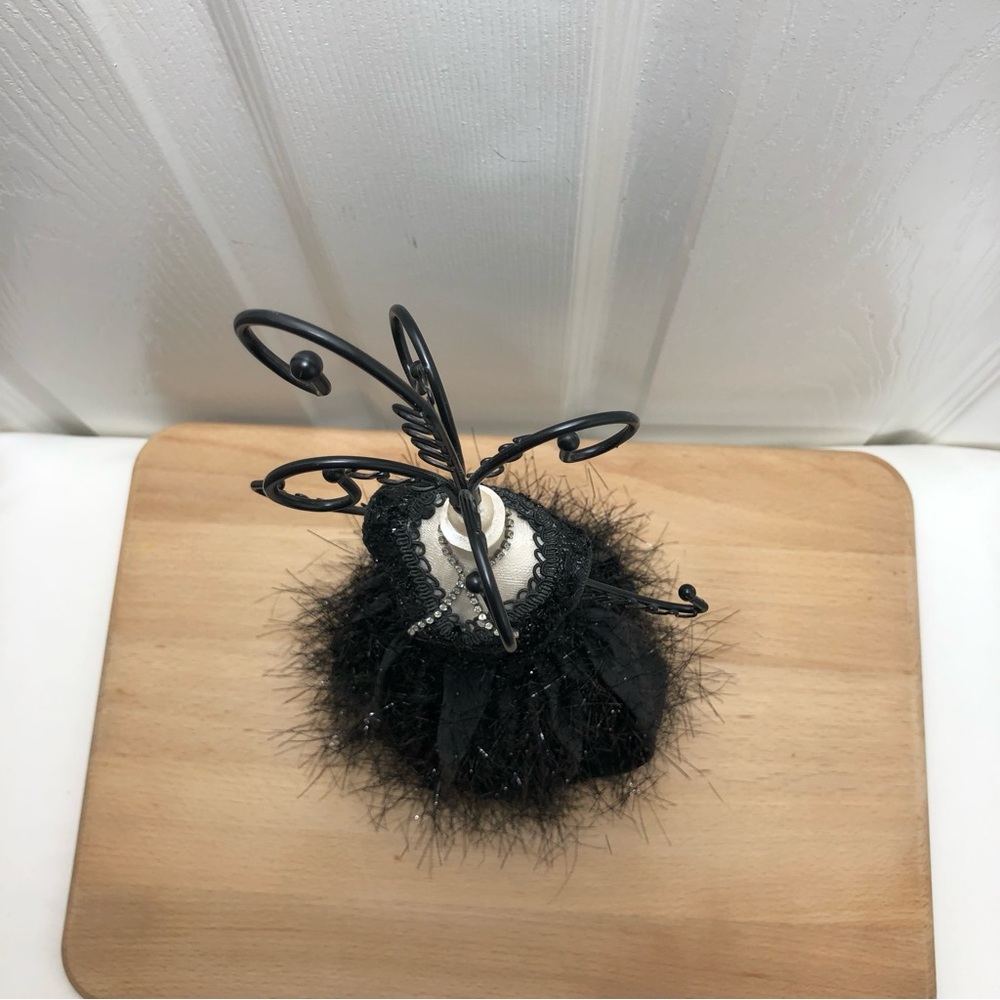 Vintage Black Dress Mannequin‎ Stand Jewelry Holder 15" Tall - Picture 7 of 11